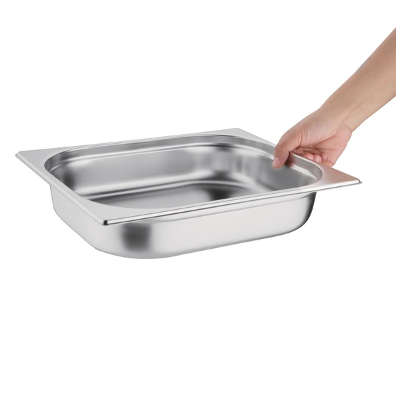 Vogue GN-Behälter Edelstahl 6,5cm GN1/2 4 Vogue GN-Behälter Edelstahl 6,5cm GN1/2