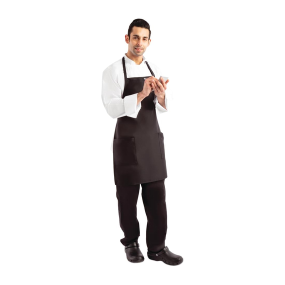 Chef Works Latzschürze mit zwei aufgesetzten Taschen in Schwarz Chef Works Latzschürze mit zwei aufgesetzten Taschen in Schwarz