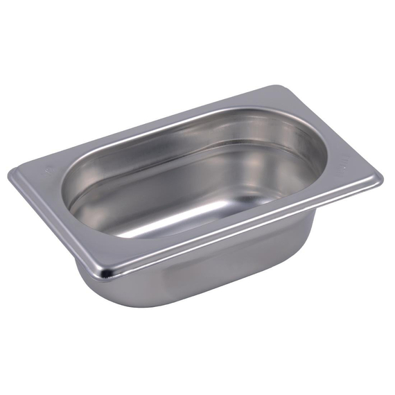 Gastro M Edelstahl GN-Behälter 6,5cm GN1/9 Gastro M Edelstahl GN-Behälter 6,5cm GN1/9
