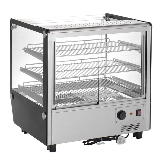 Buffalo Quadratische Tischplatte Beheizte Auslagevitrine 120Ltr 1 Buffalo Quadratische Tischplatte Beheizte Auslagevitrine 120Ltr