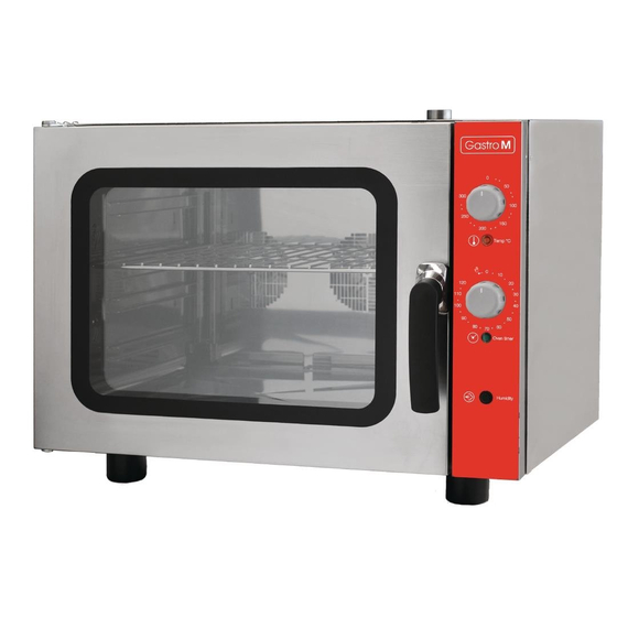 Gastro M Elektrischer Konvektionsofen mit Luftbefeuchter 4 Roste 230V Gastro M Elektrischer Konvektionsofen mit Luftbefeuchter 4 Roste 230V