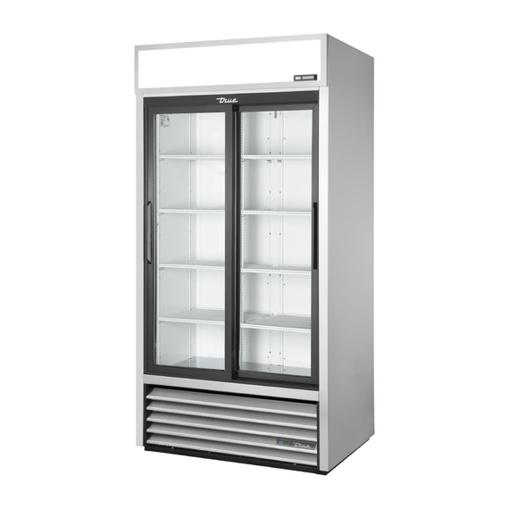 True aufrecht stehender Doppeltür-Kühlschrank aus Aluminium GDM-33-HC-LD True aufrecht stehender Doppeltür-Kühlschrank aus Aluminium GDM-33-HC-LD