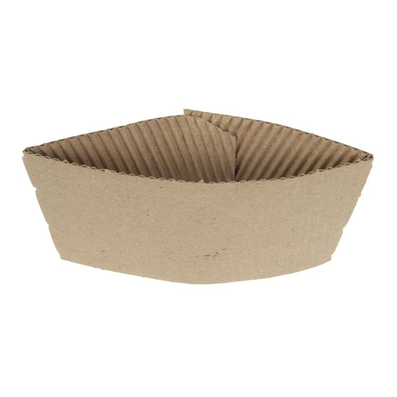 Gewellte Bechermanschetten für 35cl und 45,5cl Becher (1000 Stück) 2 Gewellte Bechermanschetten für 35cl und 45,5cl Becher (1000 Stück)
