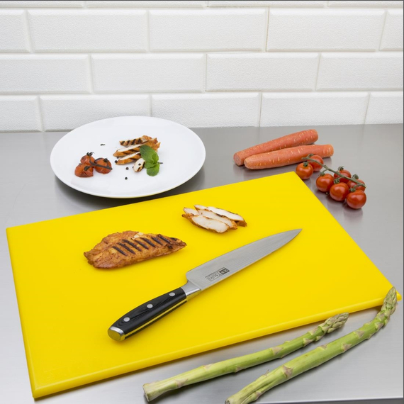 Hygiplas standard Schneidebrett mit hoher Dichte gelb 7 Hygiplas standard Schneidebrett mit hoher Dichte gelb