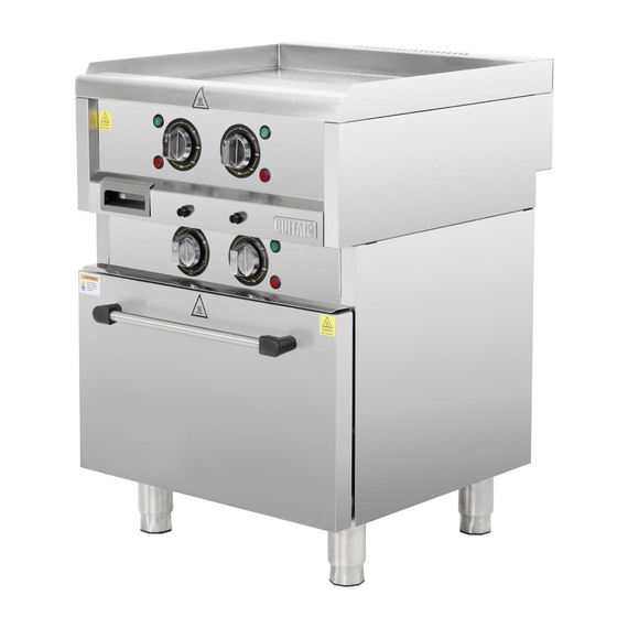 Buffalo 600 Serie freistehende elektrische Grillplatte mit Umluftofen 2 Buffalo 600 Serie freistehende elektrische Grillplatte mit Umluftofen