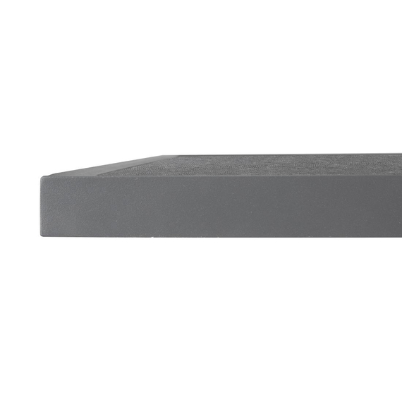 Bolero Black Brushed Mix Outdoor-Tischplatte aus gehärtetem Glas, quadratisch, graue Zierleiste, 700 mm 3 Bolero Black Brushed Mix Outdoor-Tischplatte aus gehärtetem Glas, quadratisch, graue Zierleiste, 700 mm