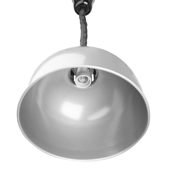 Buffalo ausziehbare runde Wärmelampe mit Silber-Finish 2 Buffalo ausziehbare runde Wärmelampe mit Silber-Finish