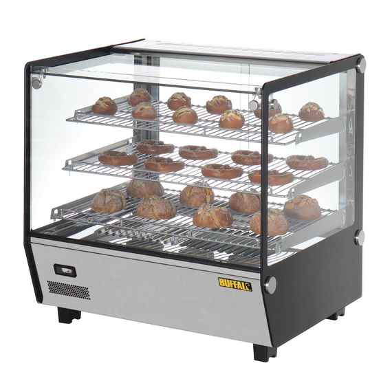 Buffalo Quadratische Tischplatte Beheizte Auslagevitrine 120Ltr 2 Buffalo Quadratische Tischplatte Beheizte Auslagevitrine 120Ltr