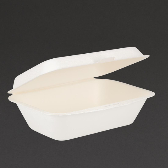 Fiesta Compostable kompostierbare Zuckerrohr Klappdeckelbehälter 18,2cm (250 Stück) 7 Fiesta Compostable kompostierbare Zuckerrohr Klappdeckelbehälter 18,2cm (250 Stück)