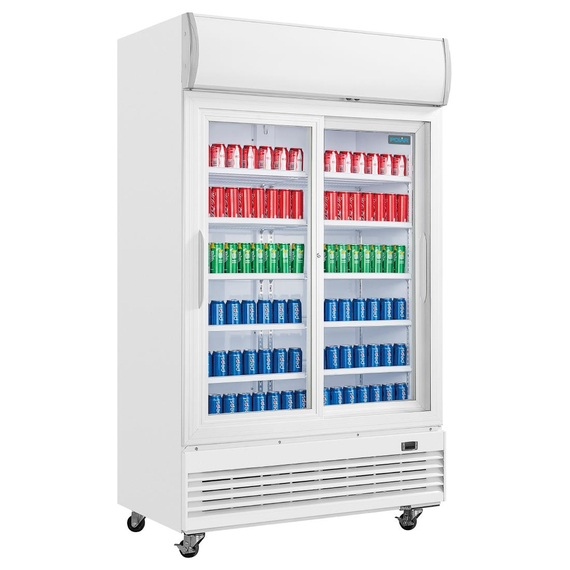 Polar G-Serie Display-Kühlung mit zwei Türen und Schiebetüren des Leuchtkastens 950L 1 Polar G-Serie Display-Kühlung mit zwei Türen und Schiebetüren des Leuchtkastens 950L