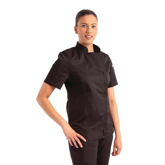 Chef Works Springfield Zip Kochjacke für Damen Schwarz 2XL 5 Chef Works Springfield Zip Kochjacke für Damen Schwarz 2XL