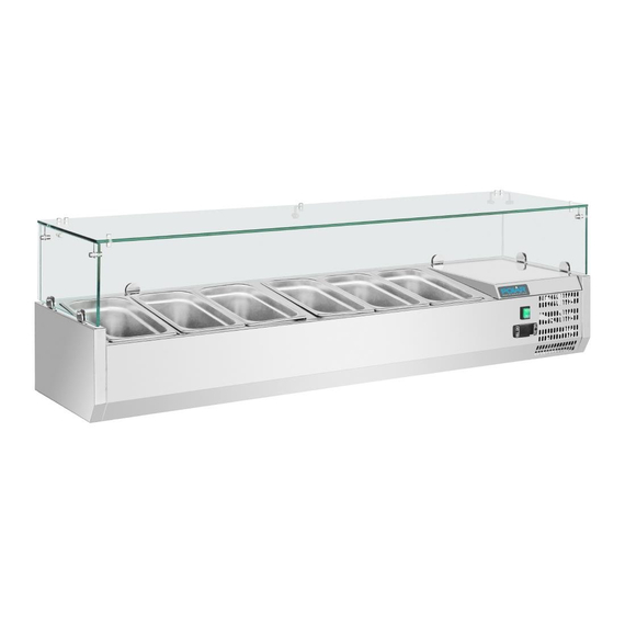 Polar Serie G Aufsatzkühlvitrine für 5x GN1/3 und 1x GN1/2 Polar Serie G Aufsatzkühlvitrine für 5x GN1/3 und 1x GN1/2