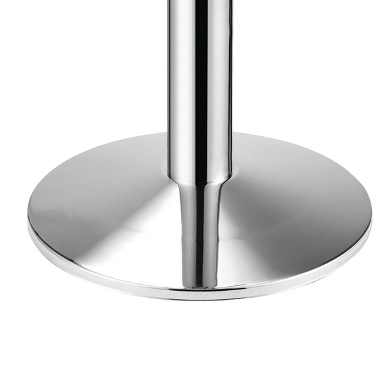 Bolero runder Tischfuß Chrom 72cm hoch 2 Bolero runder Tischfuß Chrom 72cm hoch