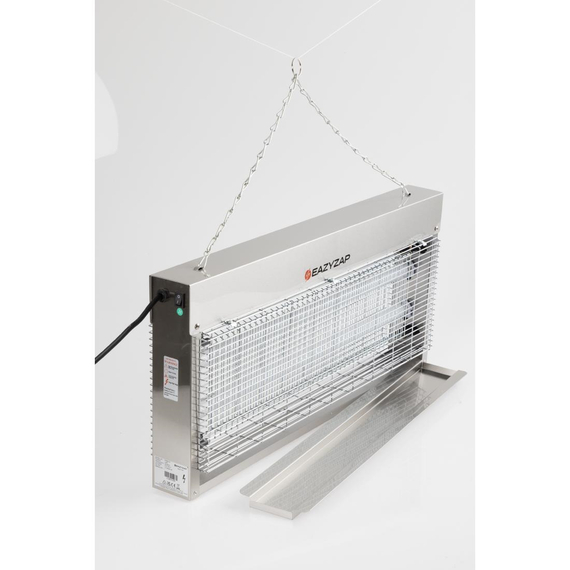 Eazyzap Energieeffizienter Edelstahl-LED-Fliegenkiller 150m² 4 Eazyzap Energieeffizienter Edelstahl-LED-Fliegenkiller 150m²