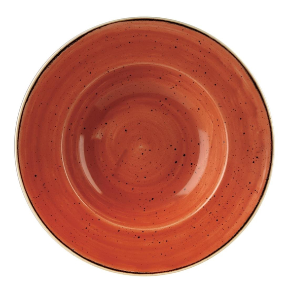 Churchill Stonecast, runde Schüssel mit breitem Rand, Spiced Orange, 277 mm, (12 Stück) Churchill Stonecast, runde Schüssel mit breitem Rand, Spiced Orange, 277 mm, (12 Stück)