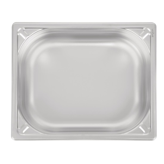 Vogue Strapazierfähiger GN-Behälter 1/2 Edelstahl 100mm 4 Vogue Strapazierfähiger GN-Behälter 1/2 Edelstahl 100mm