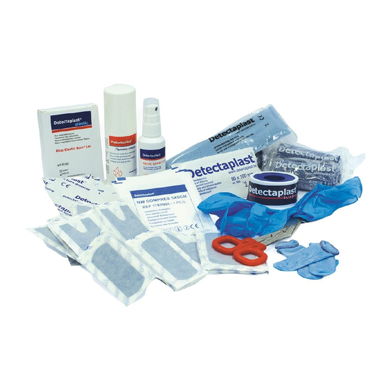 Detectaplast Erste Hilfe Box Lebensmittelindustrie 1 Detectaplast Erste Hilfe Box Lebensmittelindustrie