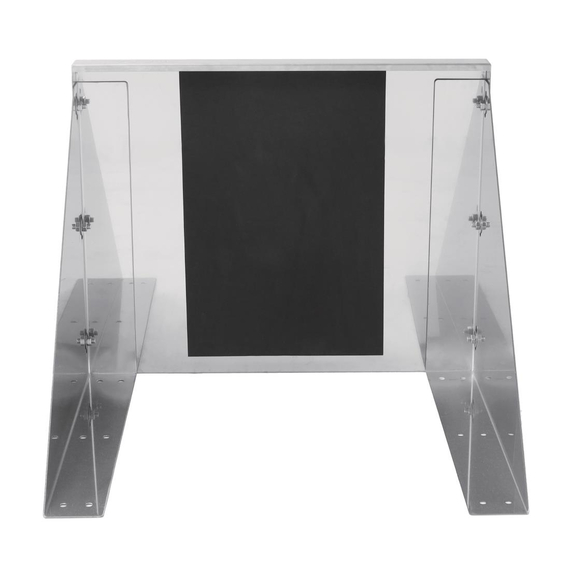 Vogue Mikrowellenregal Edelstahl 56x56cm 2 Vogue Mikrowellenregal Edelstahl 56x56cm