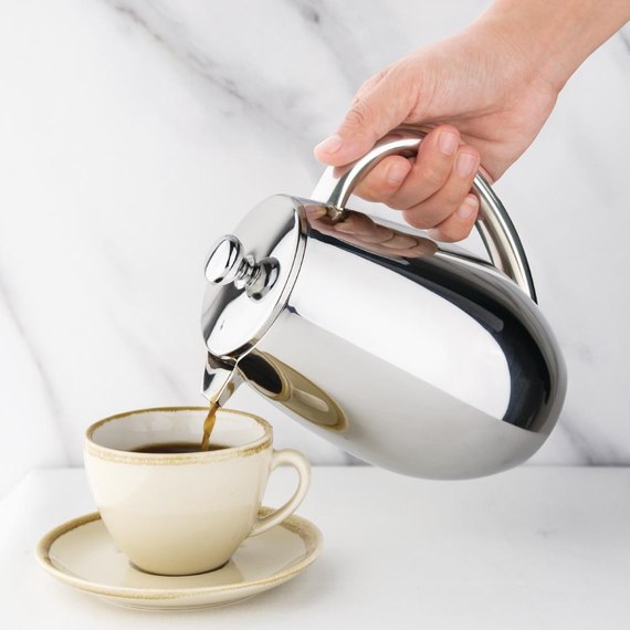 Olympia gerundete isolierte French Press Edelstahl 80cl 4 Olympia gerundete isolierte French Press Edelstahl 80cl