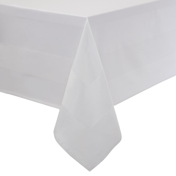 Mitre Luxury Satin Band Tischdecke weiß 137 x 228cm Mitre Luxury Satin Band Tischdecke weiß 137 x 228cm