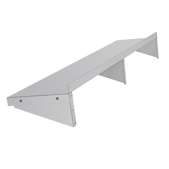 Vogue Edelstahl-Wandregal 180cm 3 Vogue Edelstahl-Wandregal 180cm