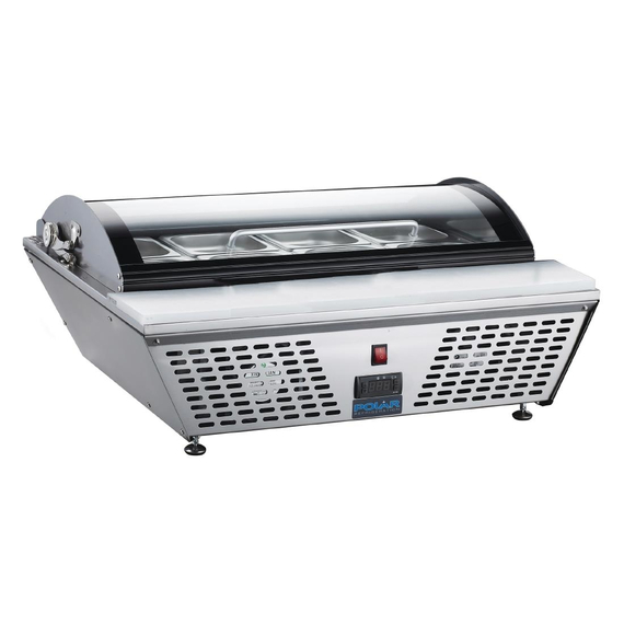 Polar G-Serie Energieeffizienter Tischkühlvitrine 4x GN 1/3 3 Polar G-Serie Energieeffizienter Tischkühlvitrine 4x GN 1/3
