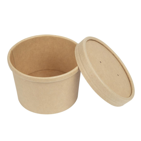 Colpac Deckel für recycelbare, mikrowellengeeignete Suppenbecher 225ml und 350ml (500 Stück) 5 Colpac Deckel für recycelbare, mikrowellengeeignete Suppenbecher 225ml und 350ml (500 Stück)