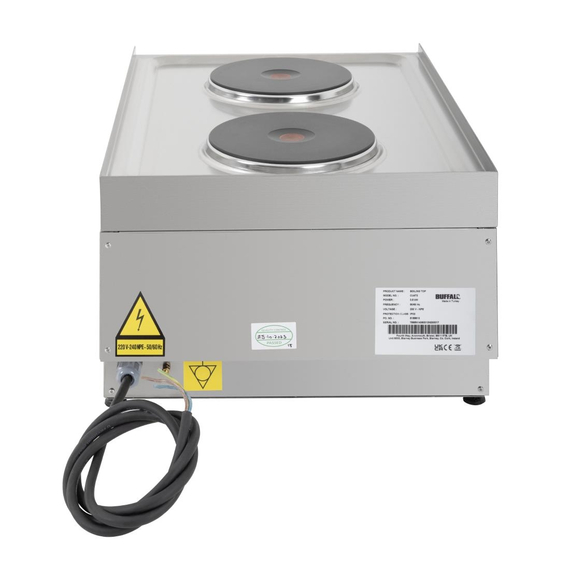 Buffalo 600 Series 2-Platten-Elektroherd 4 Buffalo 600 Series 2-Platten-Elektroherd