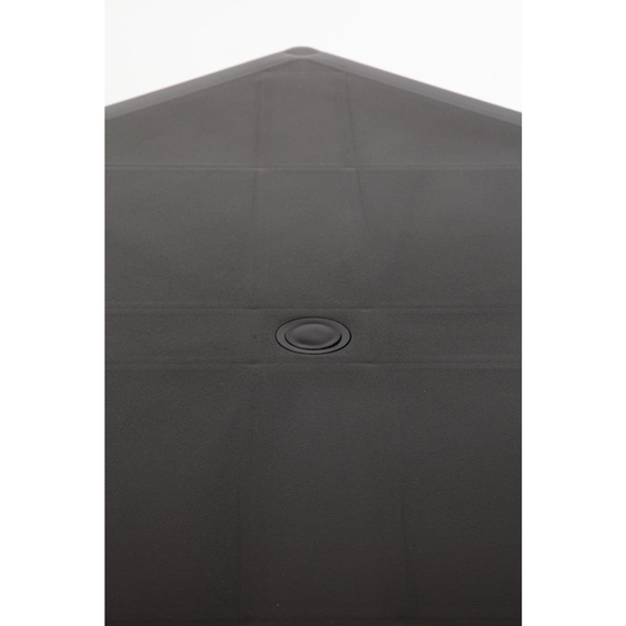 Bolero quadratischer Tisch Kunststoff schwarz 75cm 2 Bolero quadratischer Tisch Kunststoff schwarz 75cm