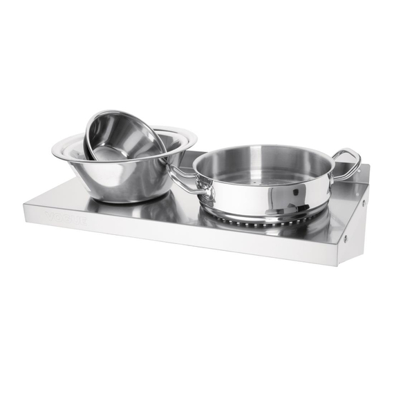Vogue Edelstahl-Wandregal 60cm 6 Vogue Edelstahl-Wandregal 60cm