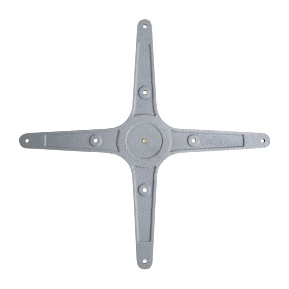 Bolero Tischfuß mit Fußkreuz gebürstetes Aluminium 68cm hoch 4 Bolero Tischfuß mit Fußkreuz gebürstetes Aluminium 68cm hoch