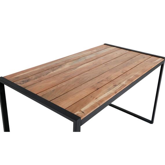 Bolero Industrie-Stehtisch aus Stahl und Akazie, 1800 x 900 mm 3 Bolero Industrie-Stehtisch aus Stahl und Akazie, 1800 x 900 mm