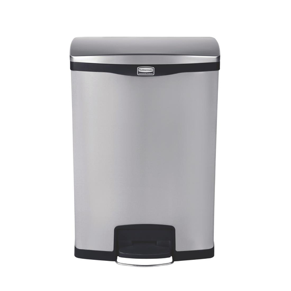 Rubbermaid Slim Jim Front Step Pedaleimer Edelstahl 90L 5 Rubbermaid Slim Jim Front Step Pedaleimer Edelstahl 90L