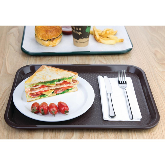 Olympia Kristallon Fast-Food-Tablett braun 41,5 x 30,5cm 4 Olympia Kristallon Fast-Food-Tablett braun 41,5 x 30,5cm