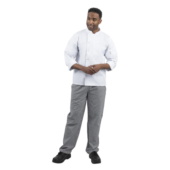Whites Unisex Kochhose Vegas schwarz-weiß kleinkariert L 3 Whites Unisex Kochhose Vegas schwarz-weiß kleinkariert L