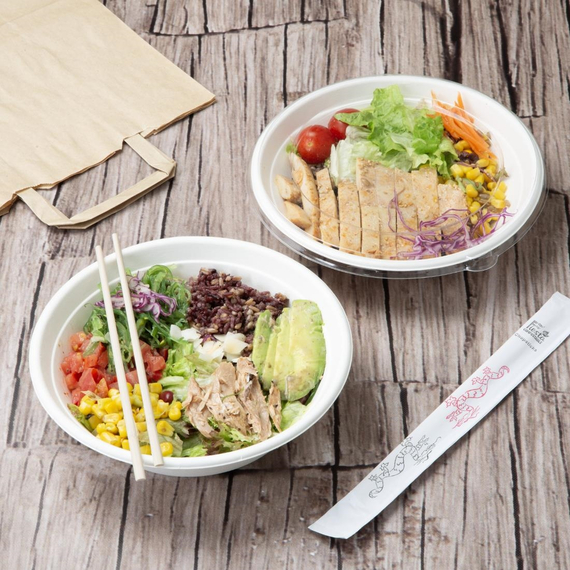 Fiesta Recyclable PET Lids für Poke Bowl Bases 24/32oz (50 Stück) 5 Fiesta Recyclable PET Lids für Poke Bowl Bases 24/32oz (50 Stück)