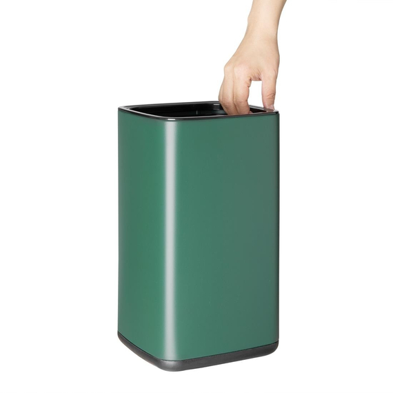 Bolero Quadrat Abfalleimer Grün 7Ltr 1 Bolero Quadrat Abfalleimer Grün 7Ltr