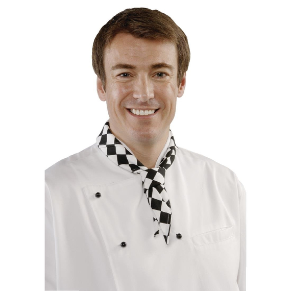 Whites Halstuch schwarz-weiß großkariert Whites Halstuch schwarz-weiß großkariert