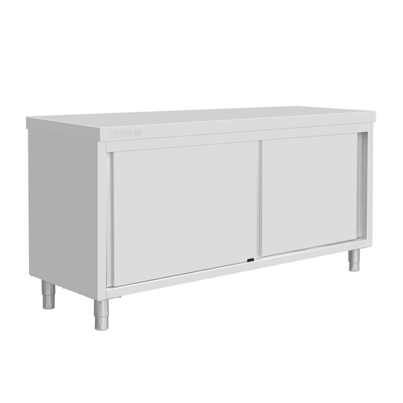 Vogue Standbodenschrank Edelstahl 900x1800x600mm Vogue Standbodenschrank Edelstahl 900x1800x600mm