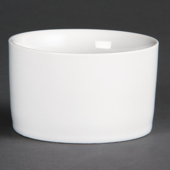Olympia Whiteware Moderne Auflaufförmchen 8cm (12 Stück) 2 Olympia Whiteware Moderne Auflaufförmchen 8cm (12 Stück)