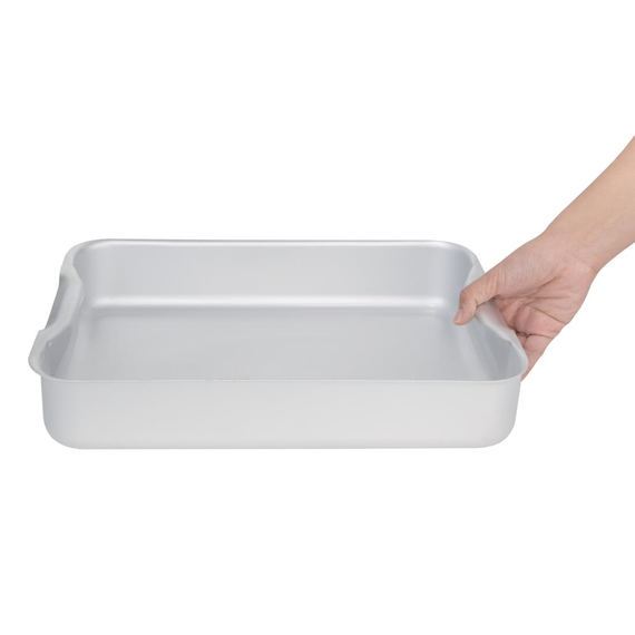 Vogue Bratenpfanne Aluminium 37x26,5x7cm 3 Vogue Bratenpfanne Aluminium 37x26,5x7cm