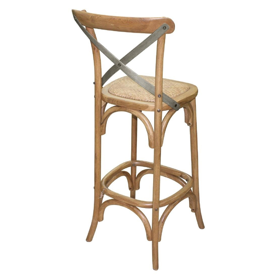 Bolero Barhocker aus Holz mit Rückenlehne Bolero Barhocker aus Holz mit Rückenlehne