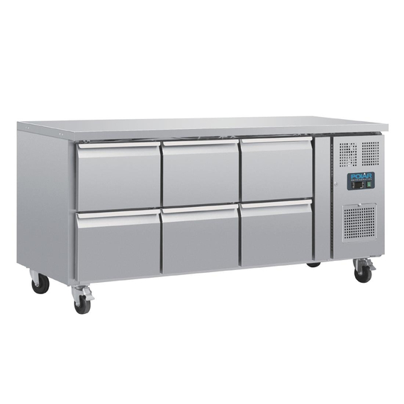 Polar Serie U GN-Kühltisch mit 6 Schubladen 465L 5 Polar Serie U GN-Kühltisch mit 6 Schubladen 465L