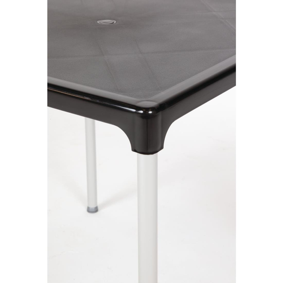 Bolero quadratischer Tisch Kunststoff schwarz 75cm 1 Bolero quadratischer Tisch Kunststoff schwarz 75cm