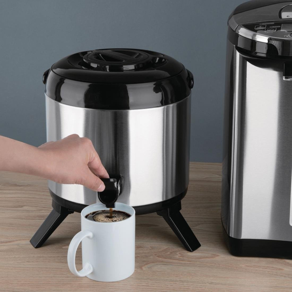 Olympia Edelstahl-Doppelwand-Getränkedispenser 6Ltr 6 Olympia Edelstahl-Doppelwand-Getränkedispenser 6Ltr
