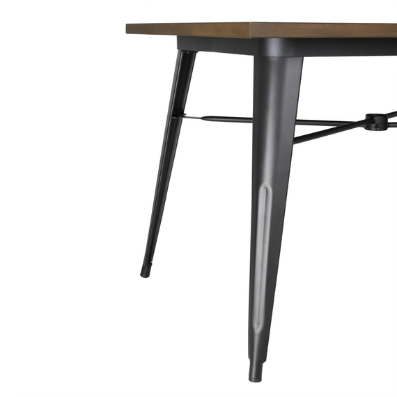 Bolero Kompletter Outdoor Tisch 120x76x76cm Dunkles Holz 2 Bolero Kompletter Outdoor Tisch 120x76x76cm Dunkles Holz