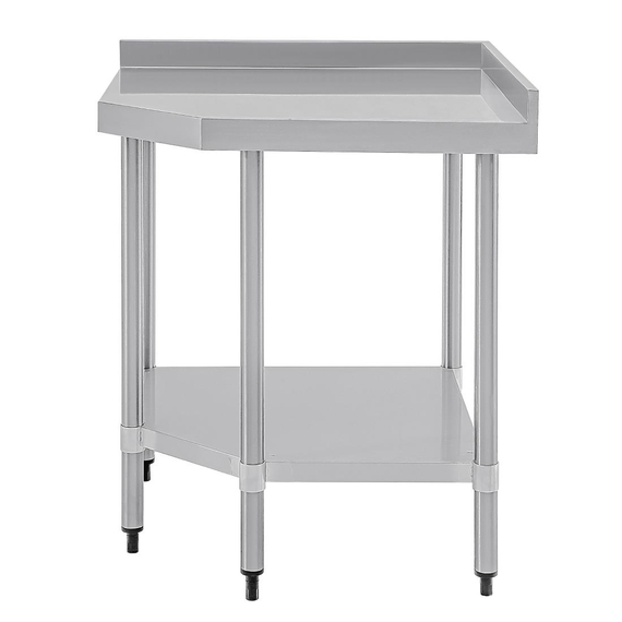 Vogue Arbeitsecktisch mit Aufkantung und Regalboden 80 x 60cm Vogue Arbeitsecktisch mit Aufkantung und Regalboden 80 x 60cm