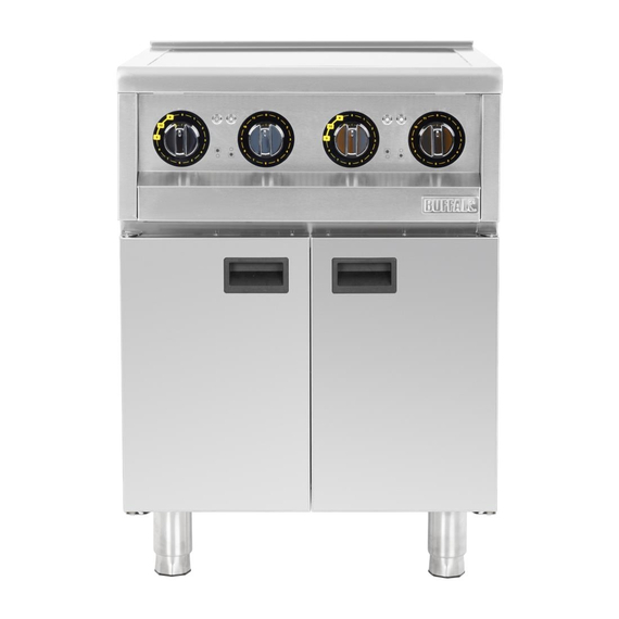 Buffalo 600 Serie 4 Zonen Freistehendes Induktionskochfeld 2x 3kW 3 Buffalo 600 Serie 4 Zonen Freistehendes Induktionskochfeld 2x 3kW