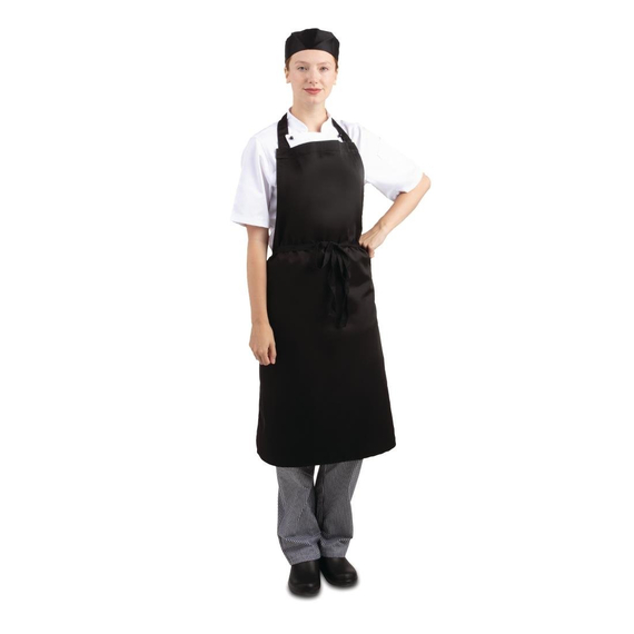 Whites Latzschürze schwarz 1 Whites Latzschürze schwarz