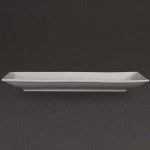 Olympia Whiteware rechteckige Servierteller 31 x 18cm (2 Stück)